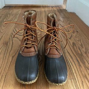LL Bean Shearling Lined Boots - size 7 (w)